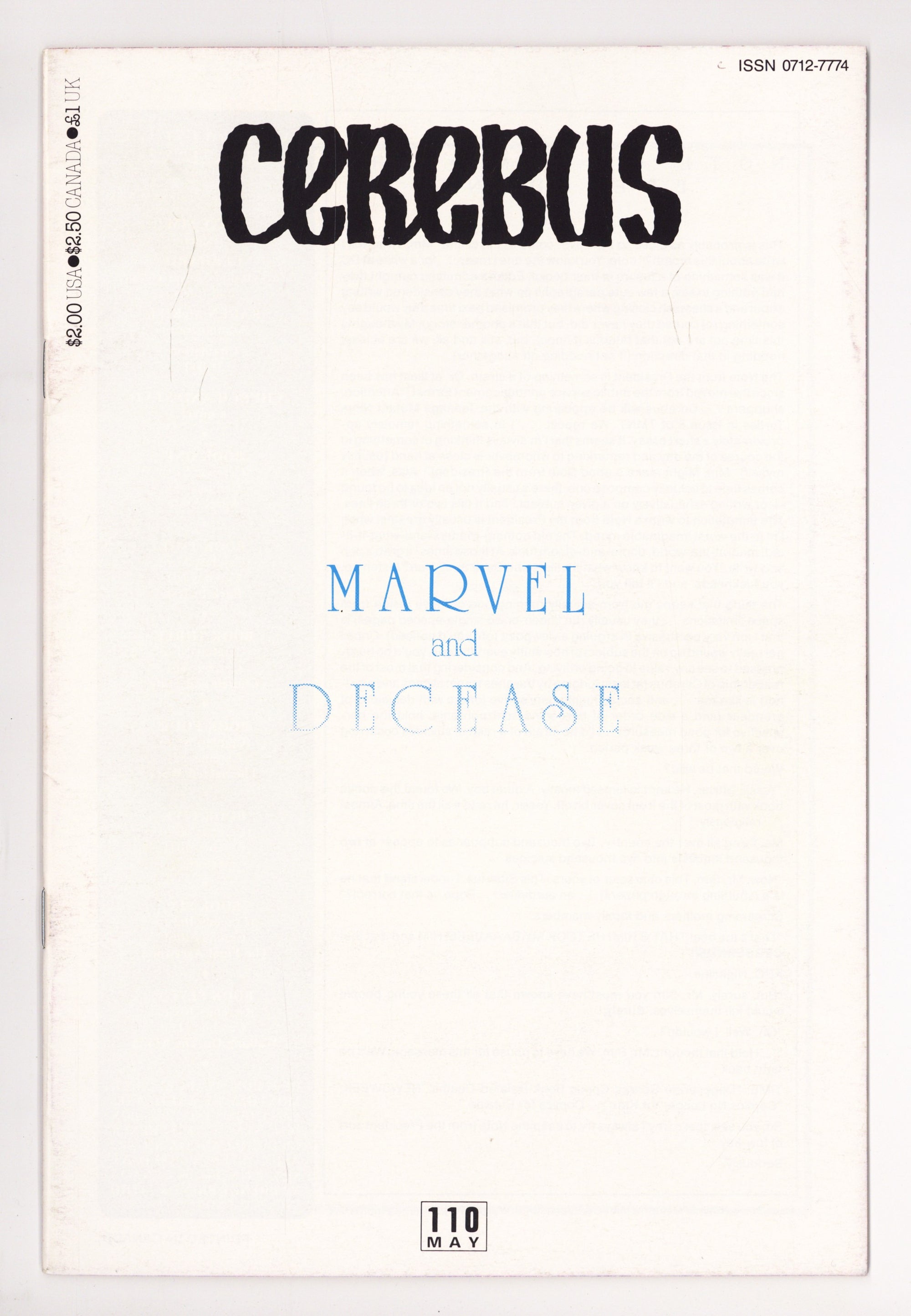 Cerebus 110 High Grade (1988) 