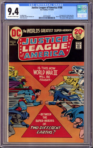 Justice League of America Vol 1 108 CGC 9.4 (NM) (1973)