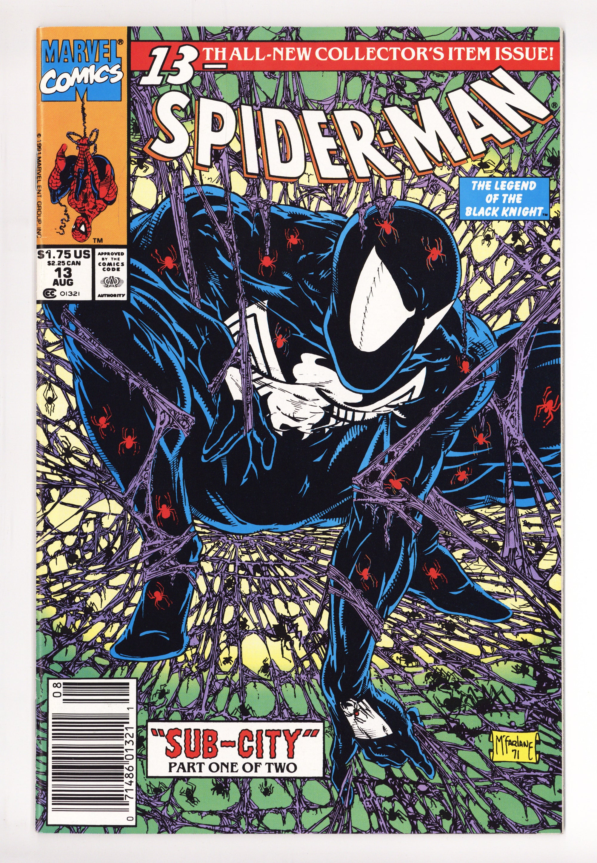 Spider-Man Vol 1 13 VF (8.0) (1991) Newsstand 