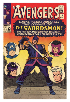 The Avengers Vol 1 19 VG (4.0) (1965)