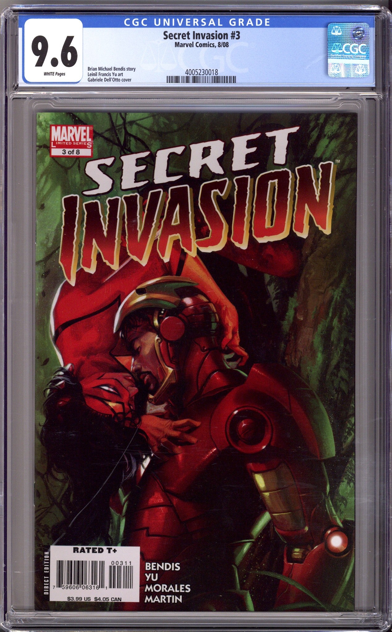 Secret Invasion 3 CGC 9.6 (NM+) (2008) 