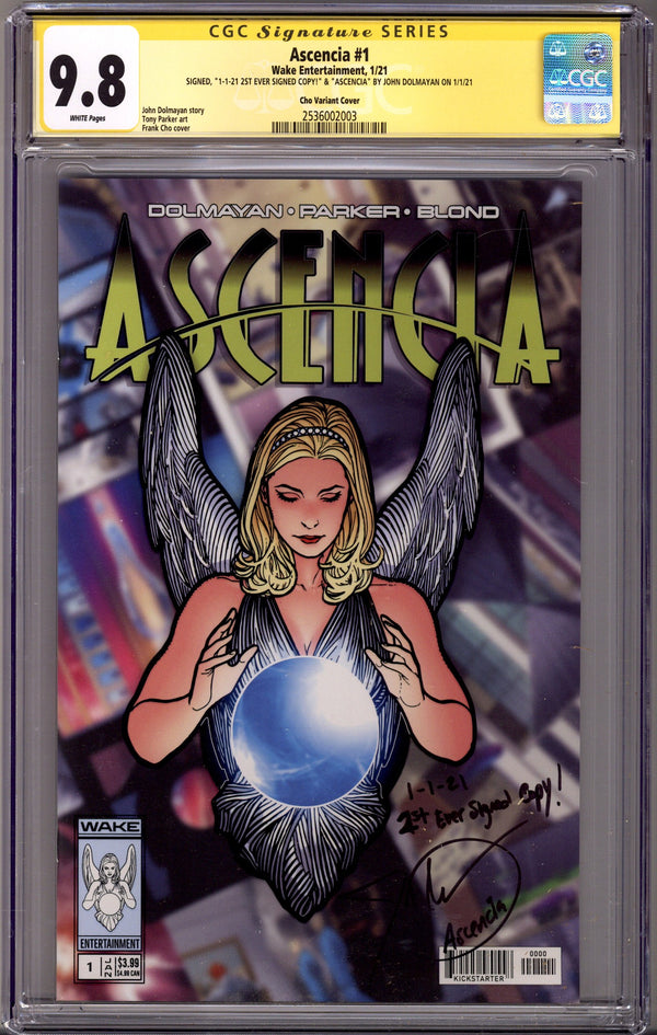 Ascenscia 1 Cho Kickstarter Exclusive Variant CGC 9.8 Signed / Remarked John Dolmayan (2021)