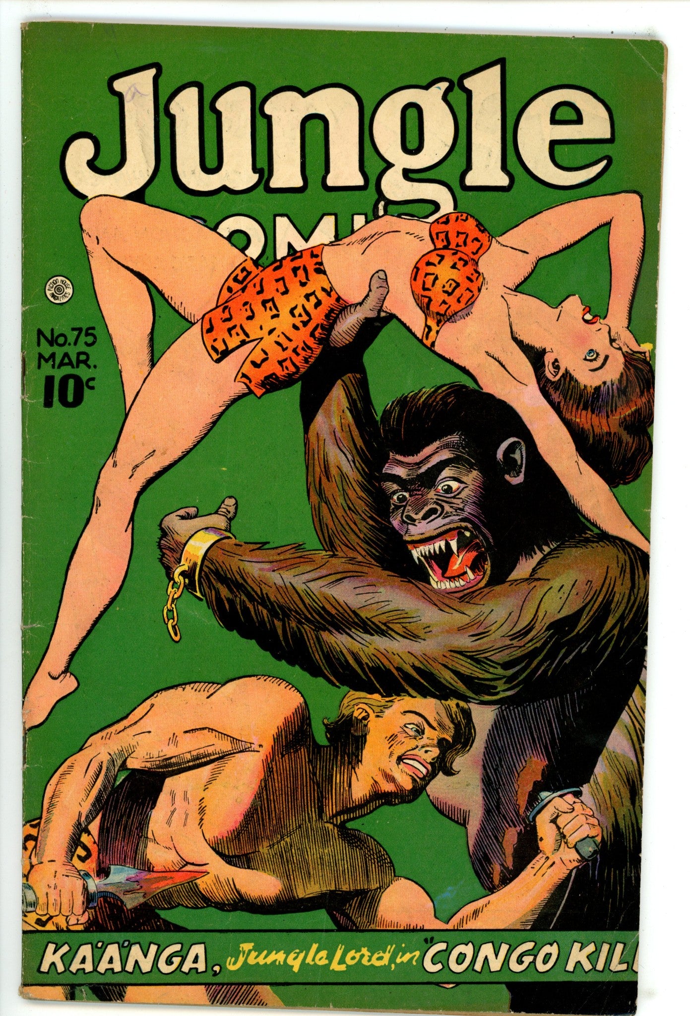 Jungle Comics Vol 1 75 VG+ (4.5) Trimmed (1946) 