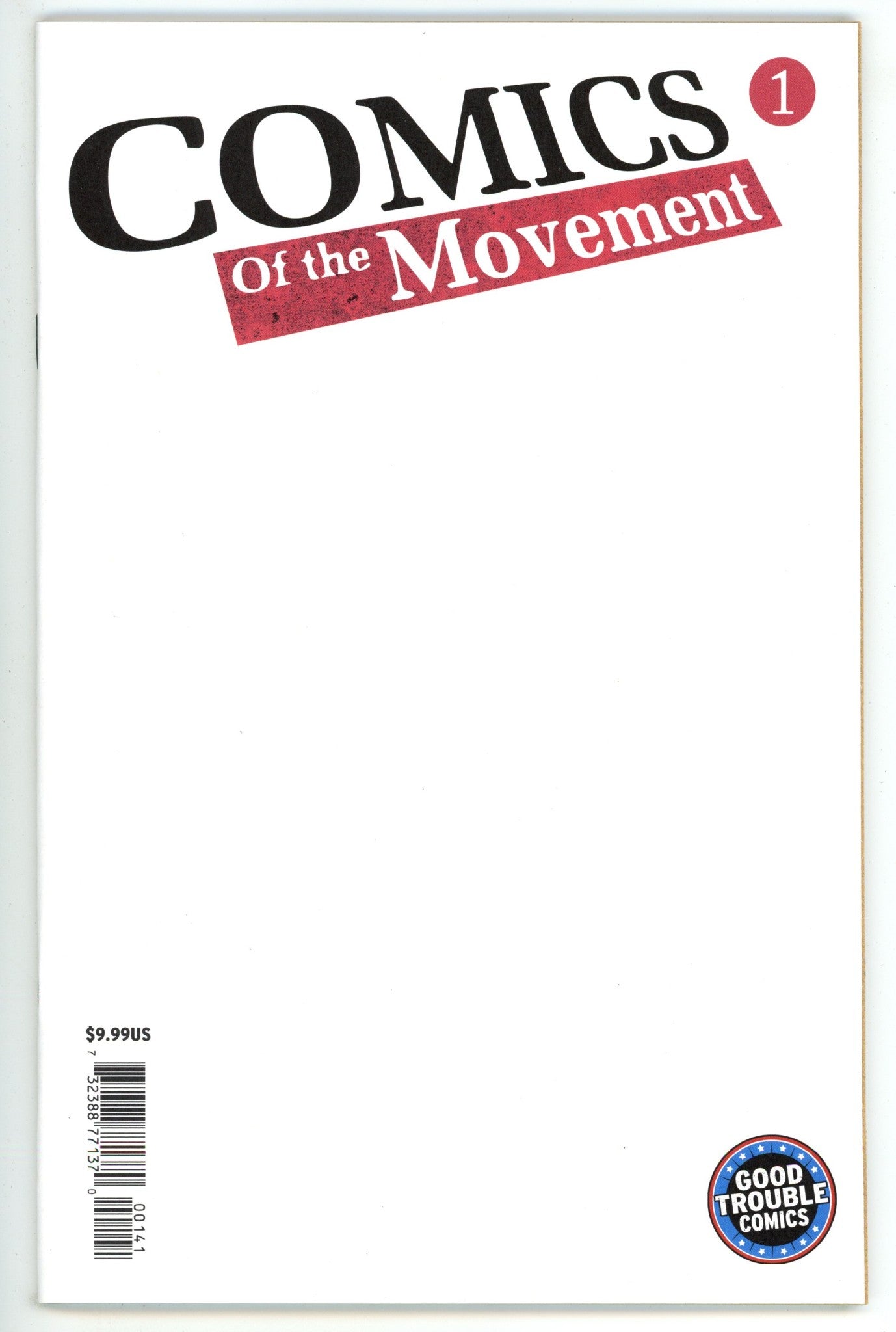 Comics Of The Movement  1   Blank Variant   (2025)