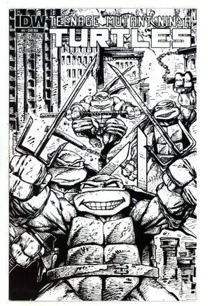 Teenage Mutant Ninja Turtles Vol 5 4 NM- (9.2) (2011) Eastman B&W Incentive Variant