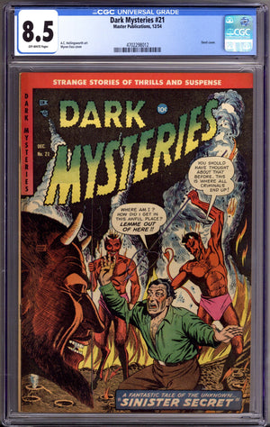Dark Mysteries 21 CGC 8.5 (VF+) (1954)