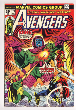 The Avengers Vol 1 129 FN+ (6.5) (1974)