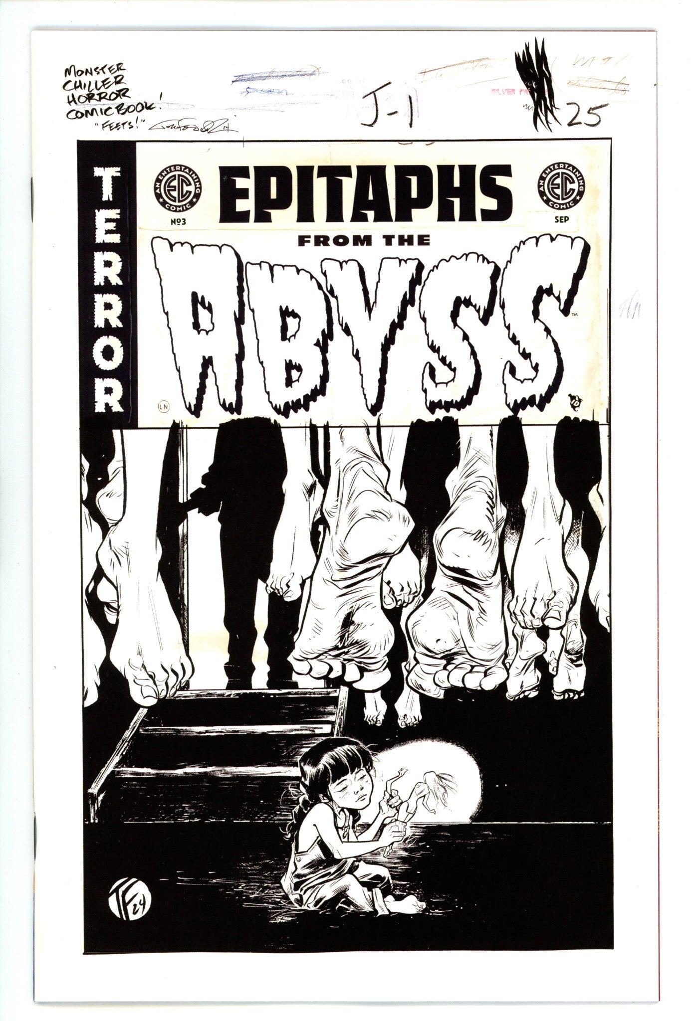 EC Epitaphs From The Abyss 3 Fowler B&W Incentive Variant NM (2024)
