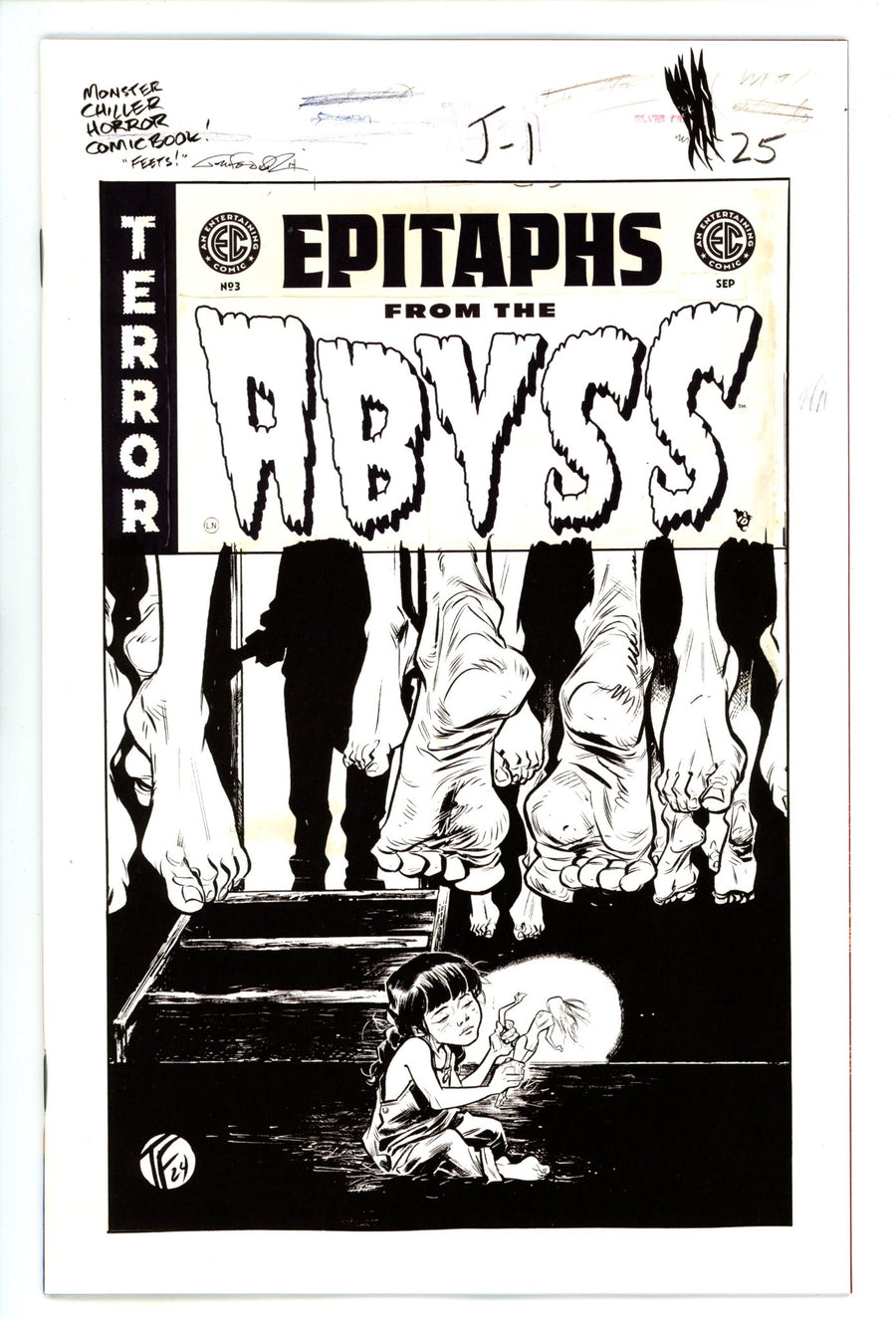 EC Epitaphs From The Abyss 3 Fowler B&W Incentive Variant NM (2024)