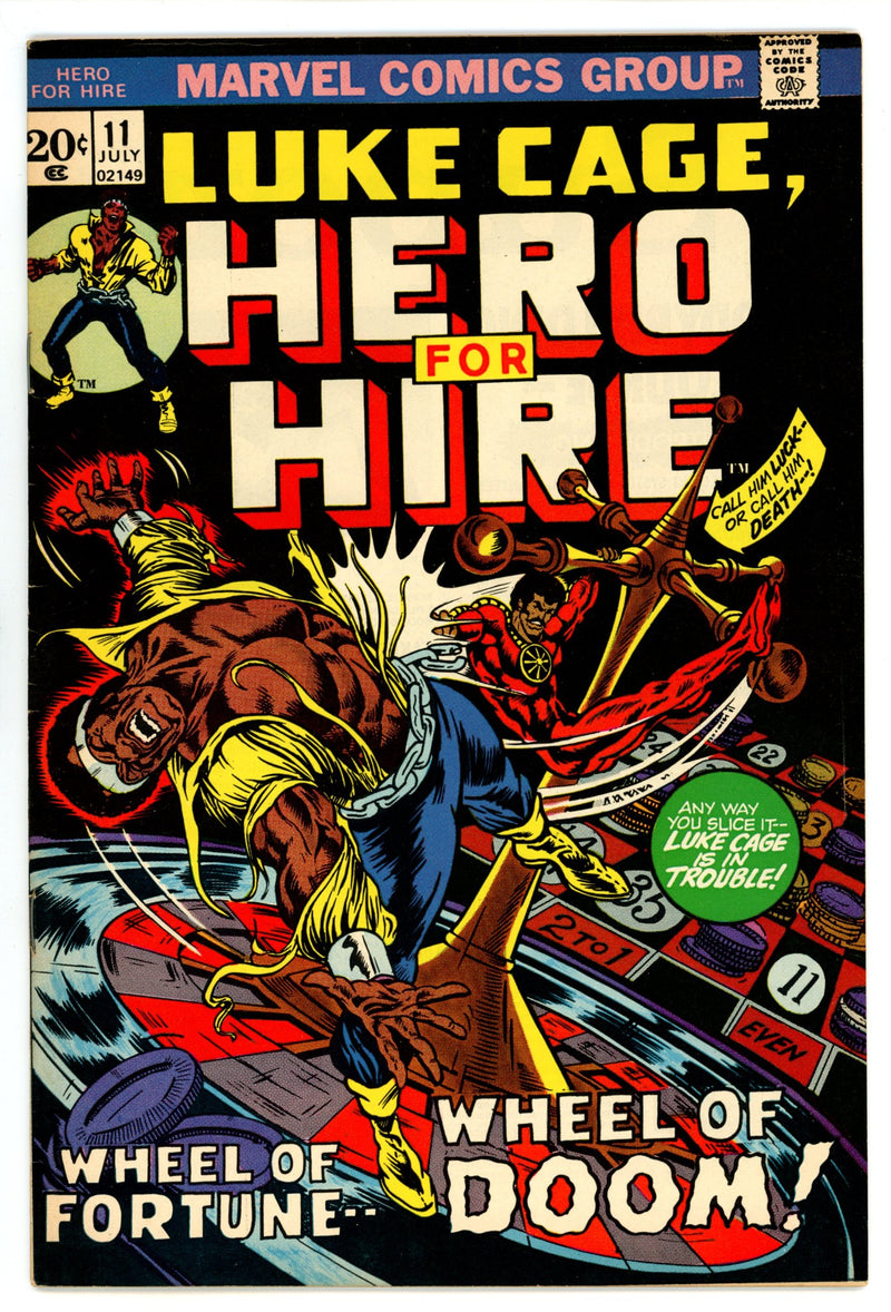 Hero for Hire 11 VF- (7.5) (1973) 