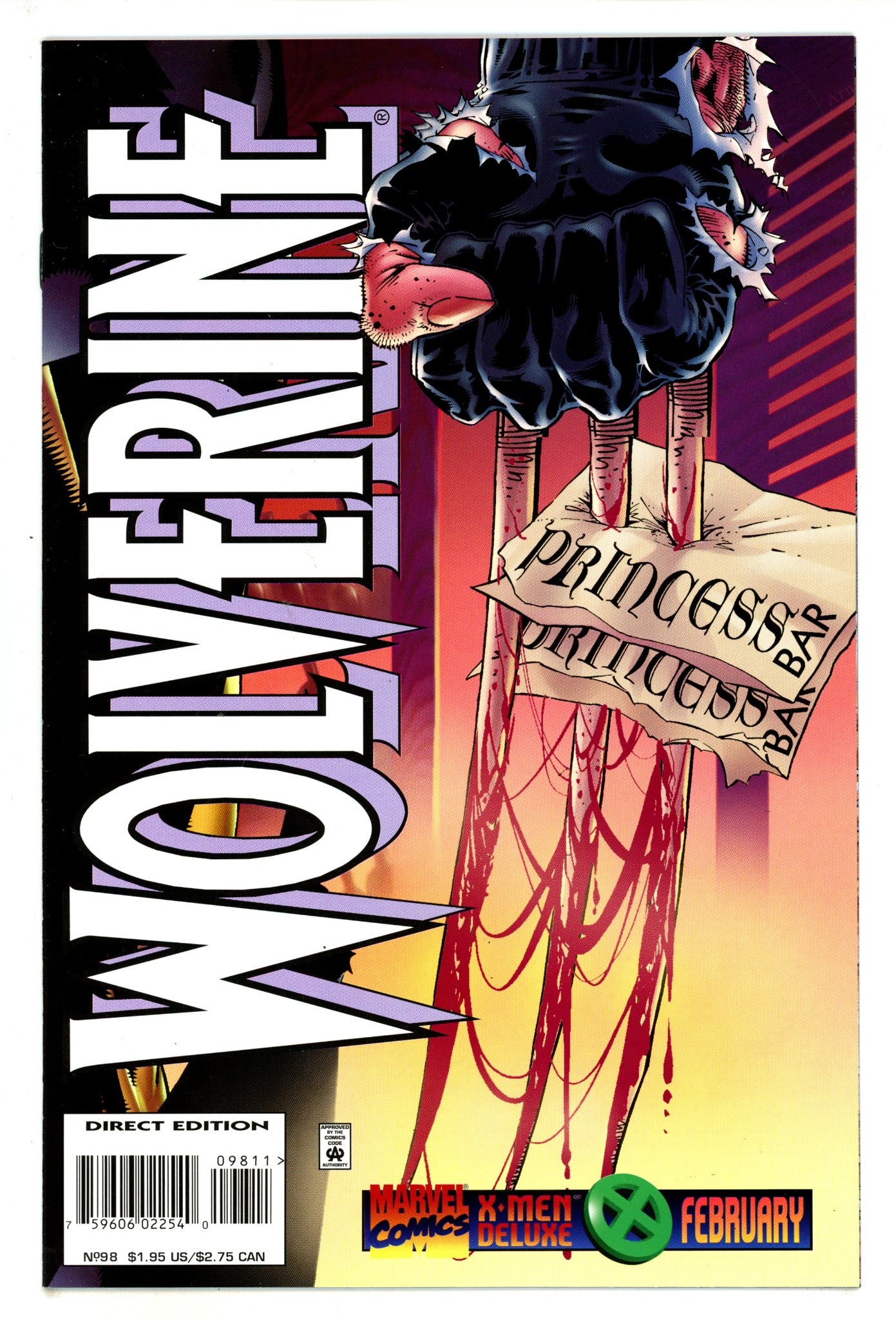 Wolverine Vol 2 98 NM- (9.2) Deluxe (1996) 