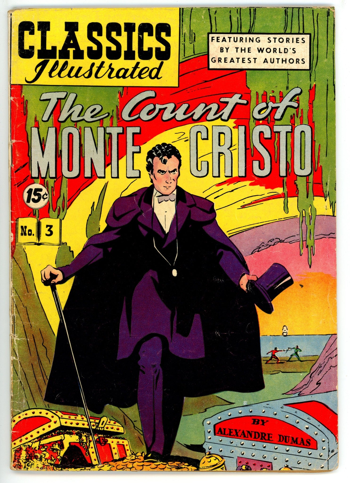 Classics Illustrated: The Count of Monte Cristo 3 Hrn 113 VG (1953)