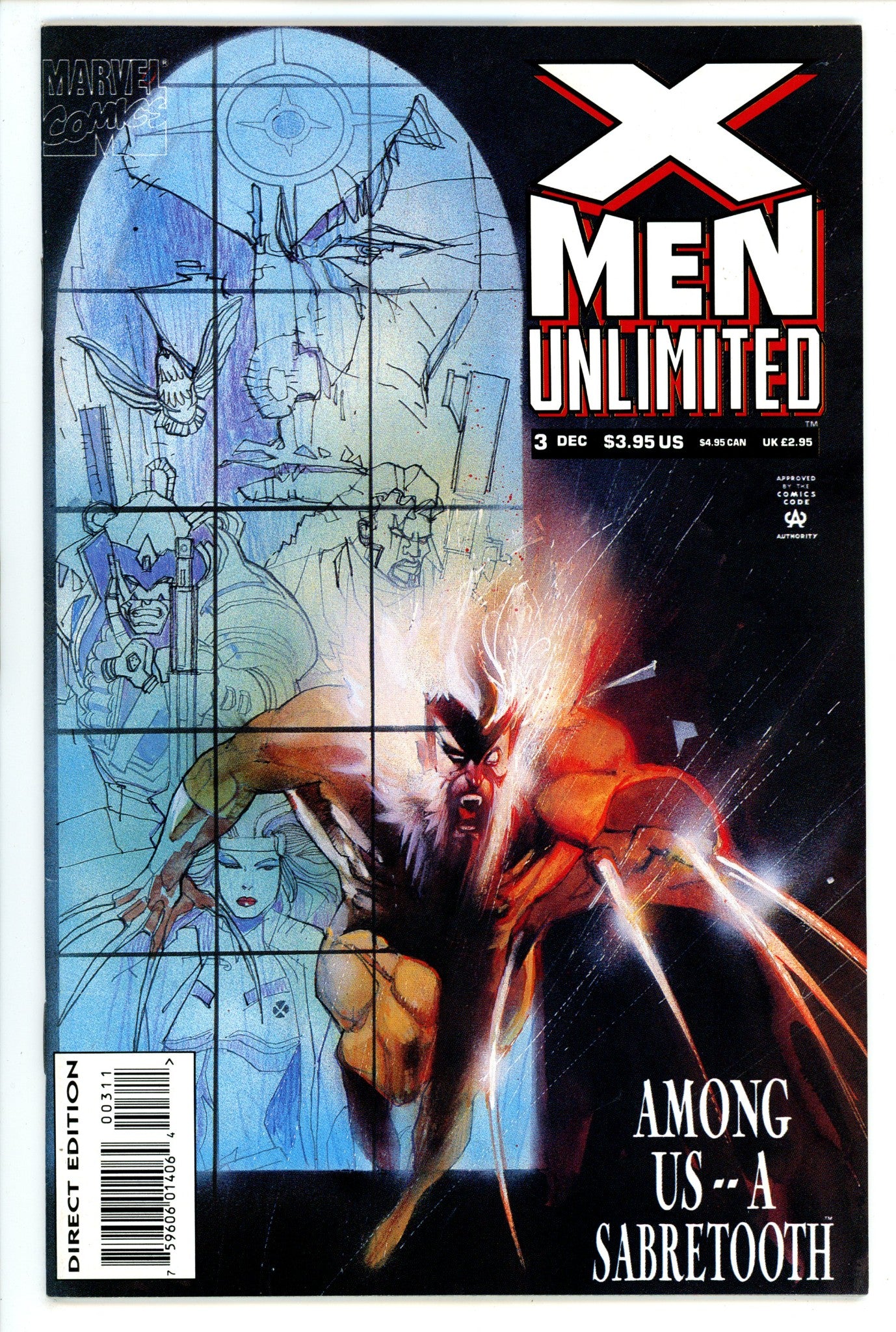 X-Men Unlimited Vol 1 3 Mid Grade (1993) 