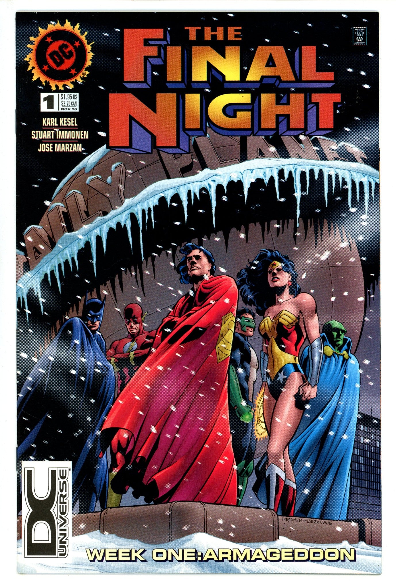 The Final Night 1 DC Universe Logo Variant (1996)