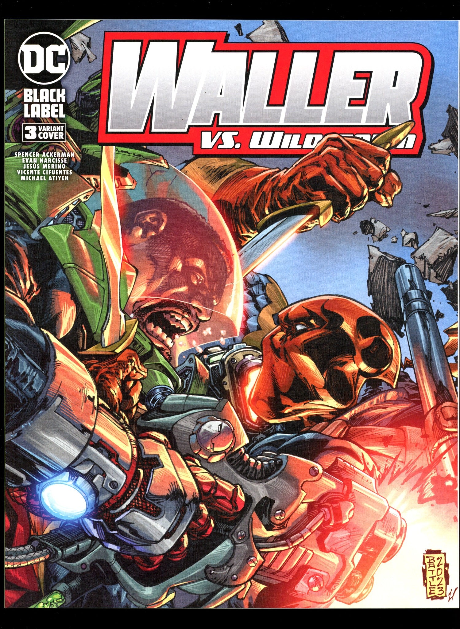 Waller vs. Wildstorm 3 High Grade (2023) Battle Variant 