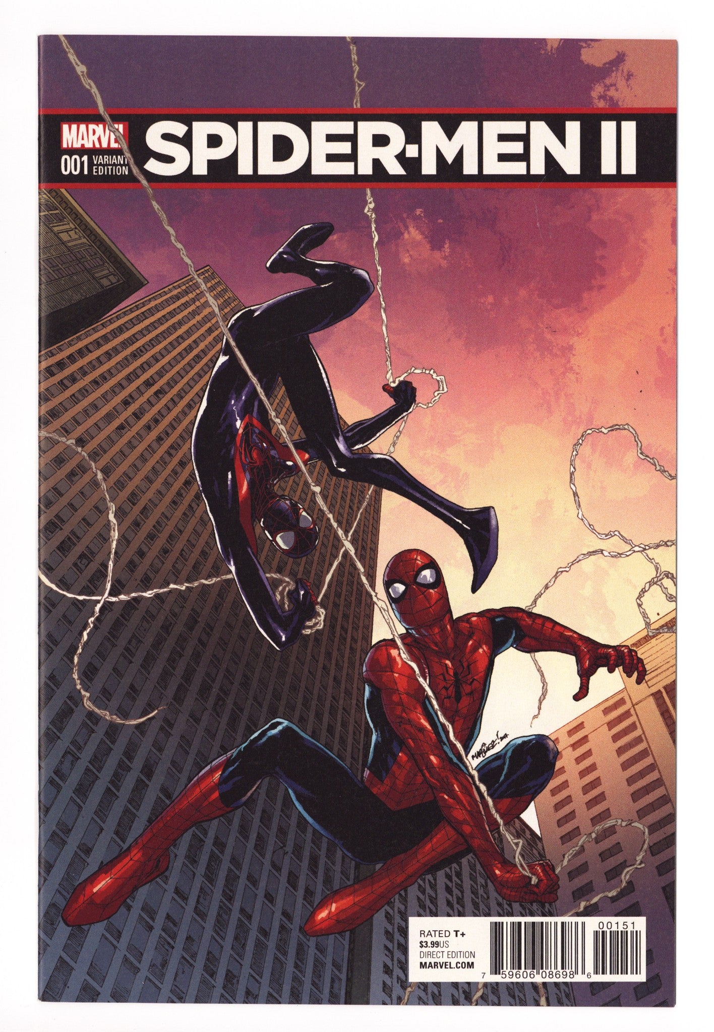 Spider-Men II 1 VF/NM (9.0) (2017) Marquez Incentive Variant 