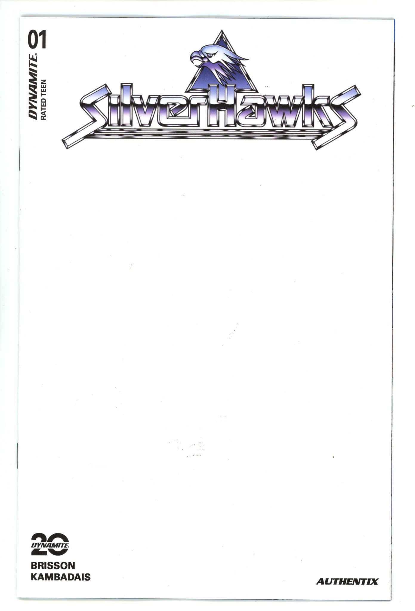 Silverhawks 1 Blank Variant (2025)