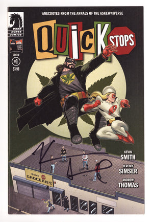 Quick Stops 1 NM- (9.2) (2022) Simser Variant Signed x1 Cover Kevin Smith