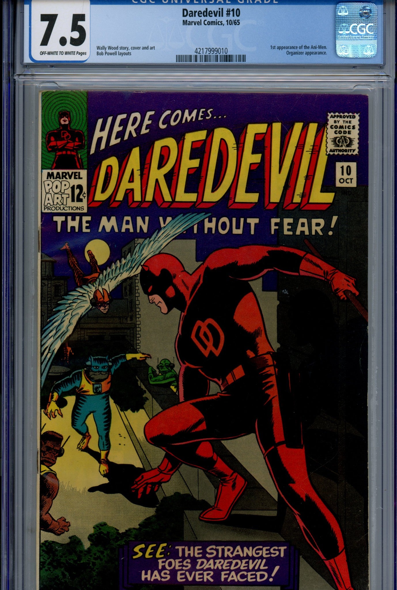 Daredevil Vol 1 10 CGC 7.5 (VF-) (1965) 
