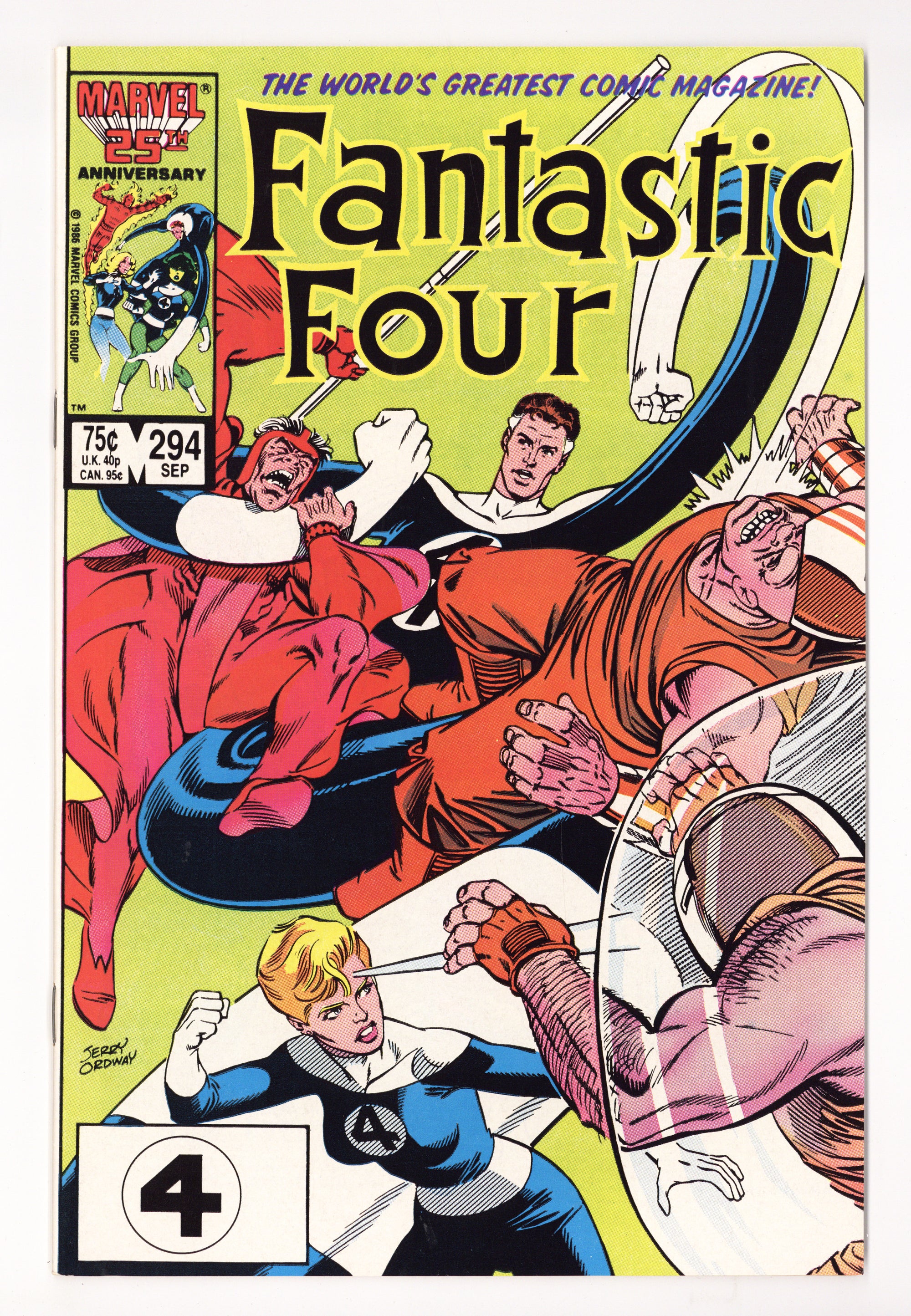 Fantastic Four Vol 1 294 High Grade (1986) 