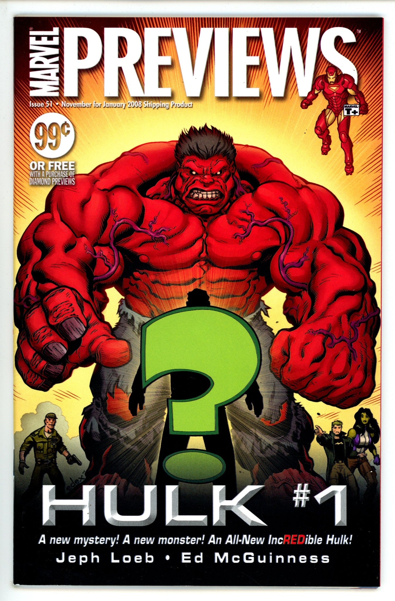 Marvel Previews Vol 1 51 VF/NM (9.0) (2008)