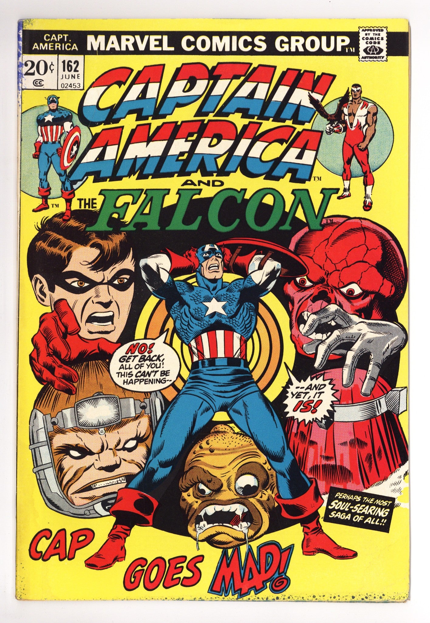 Captain America Vol 1 162 VG+ (4.5) (1973) 