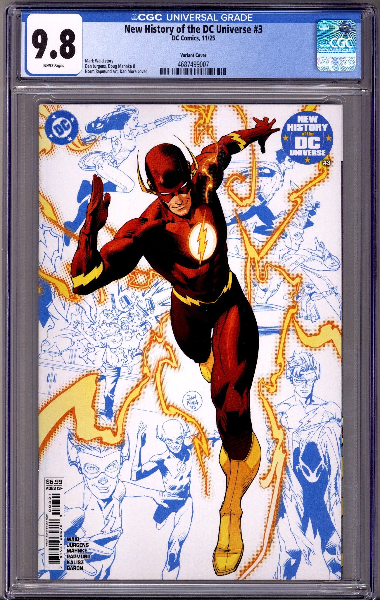 New History of the DC Universe 3 CGC 9.8 (NM/M) (2025) Mora Variant 