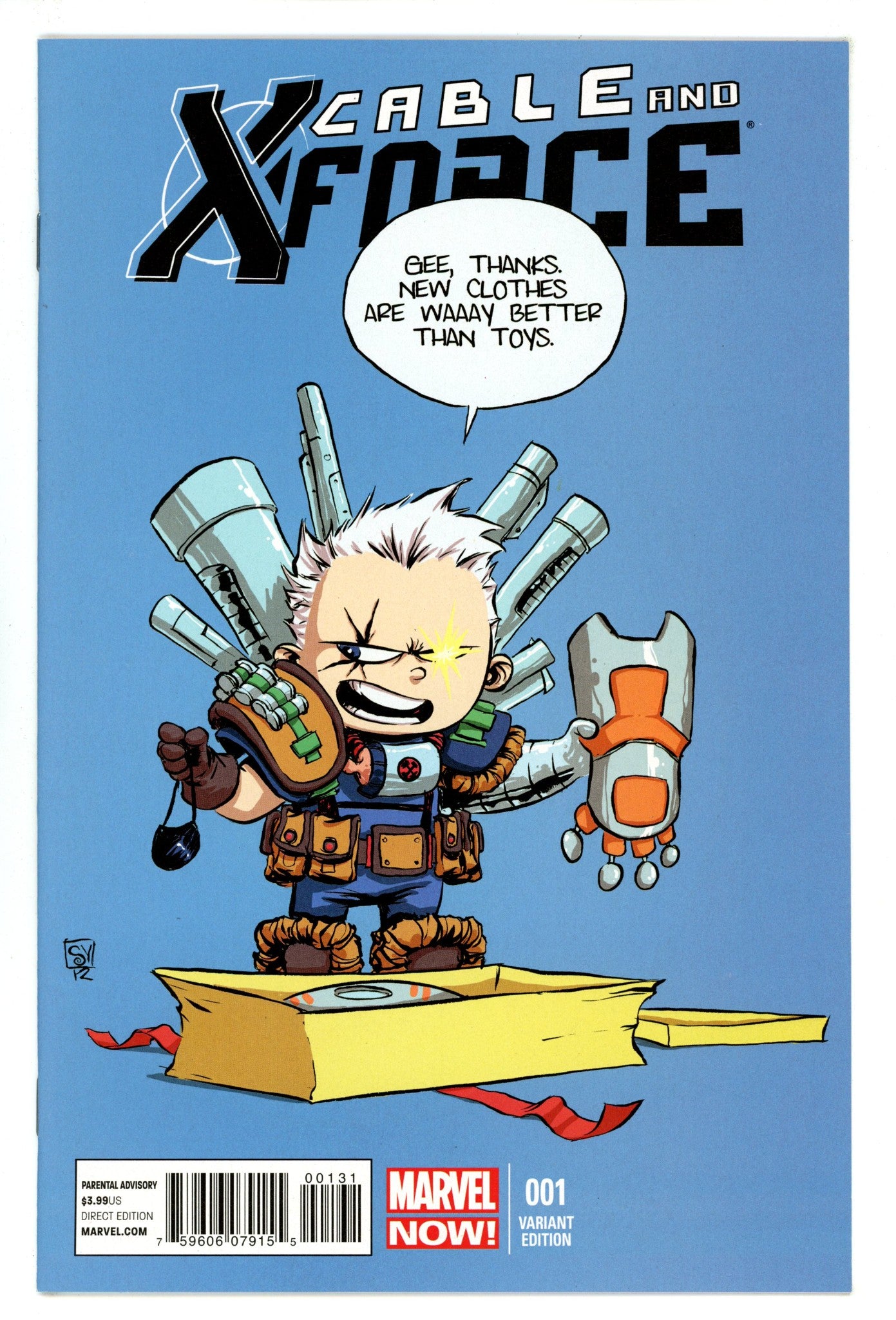 Cable and X-Force 1 NM- (9.2) (2013) Young Variant 