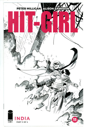 Hit-Girl Season Two 11 High Grade (2019) Shalvey B&W Variant