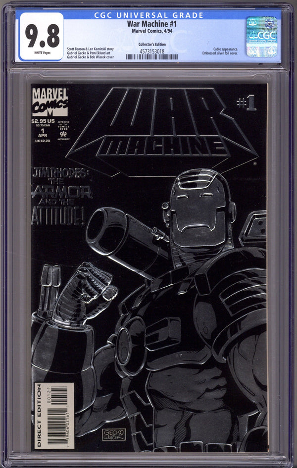 War Machine Vol 1 1 CGC 9.8 (NM/M) (1994) Foil