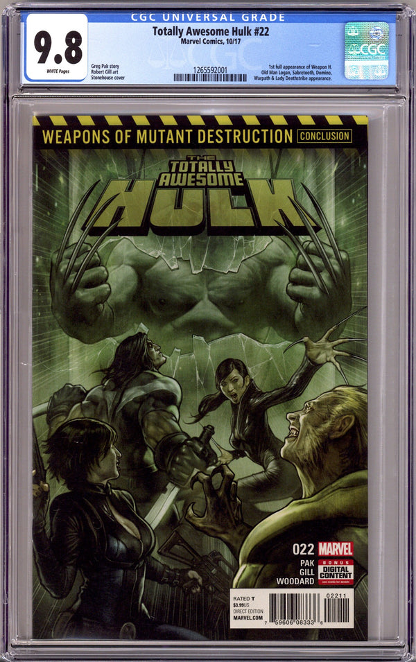 Totally Awesome Hulk 22 CGC 9.8 (NM/M) (2017)