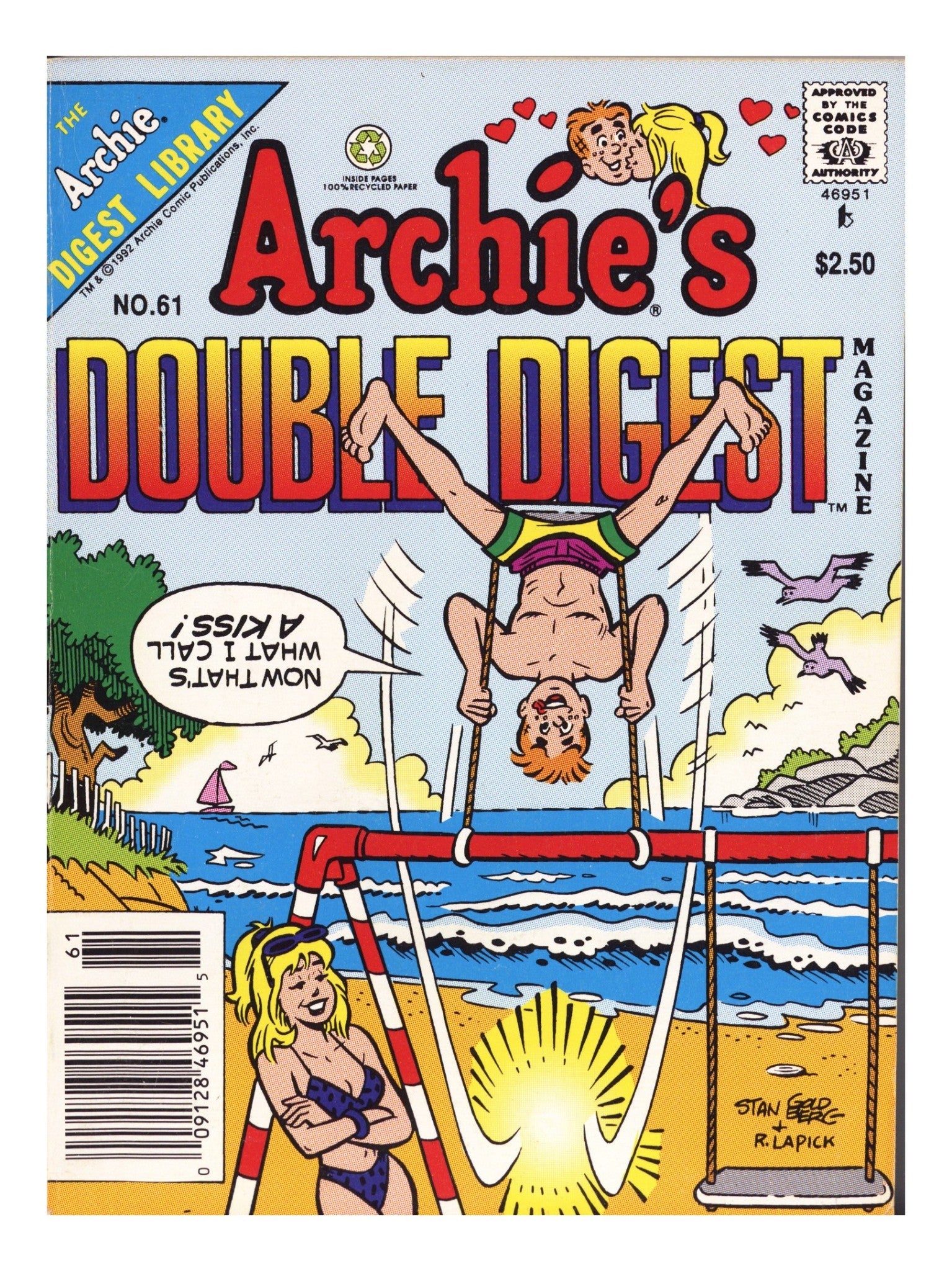 Archie's Double Digest Magazine 61 Mid Grade (1992) Newsstand 