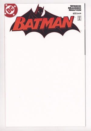 Batman Vol 1 635 Facsimile Blank Variant (2025)