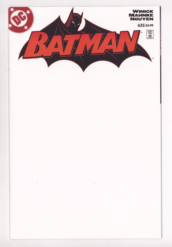 Batman Vol 1 635 Facsimile Blank Variant (2025)