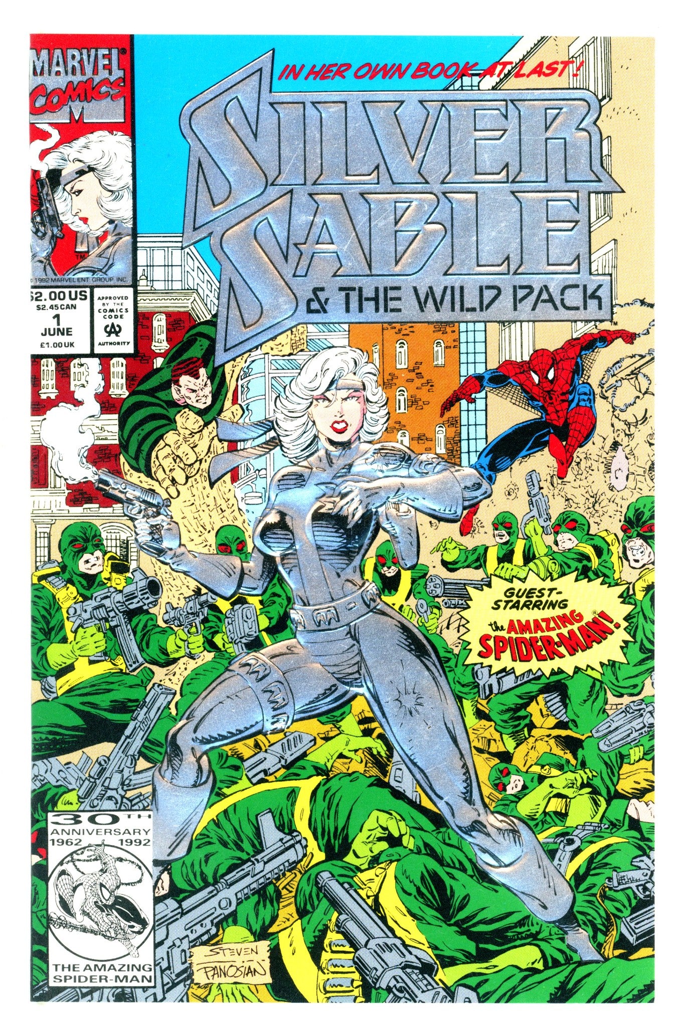 Silver Sable and the Wild Pack 1 VF (1992)