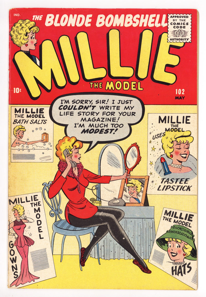Millie the Model Comics 102 FN/VF (7.0) (1961) 