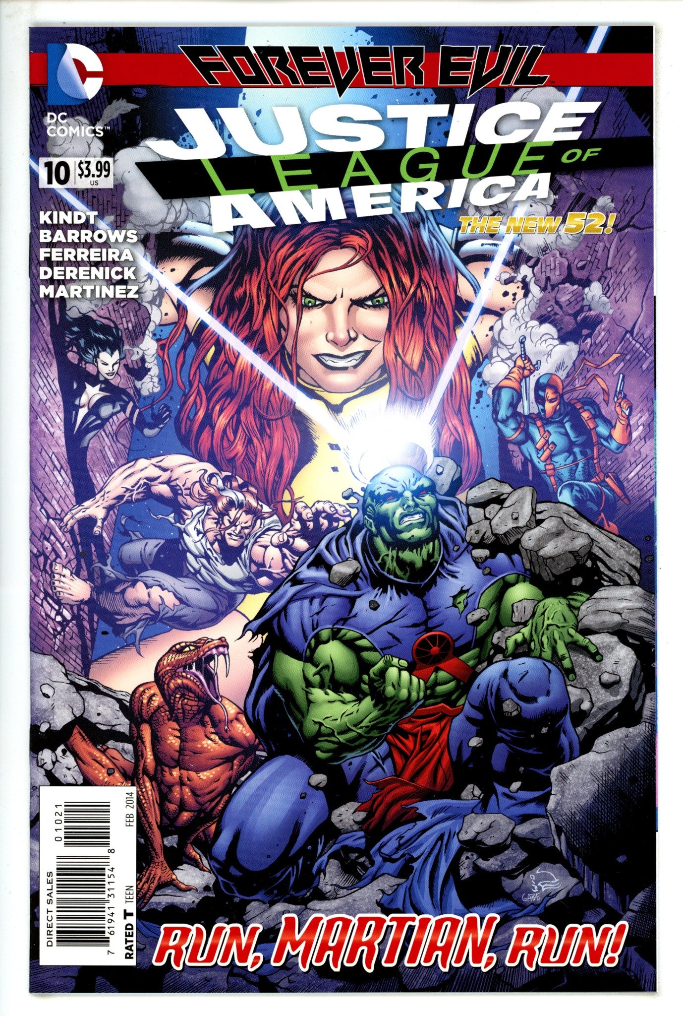 Justice League of America Vol 3 10High Grade(2014) EagleshamIncentive Variant