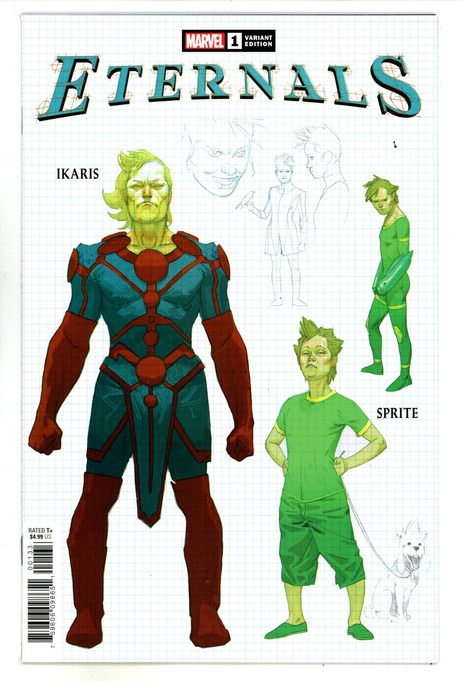 Eternals Vol 5 1 High Grade (2021) Ribic Design Incentive Variant 