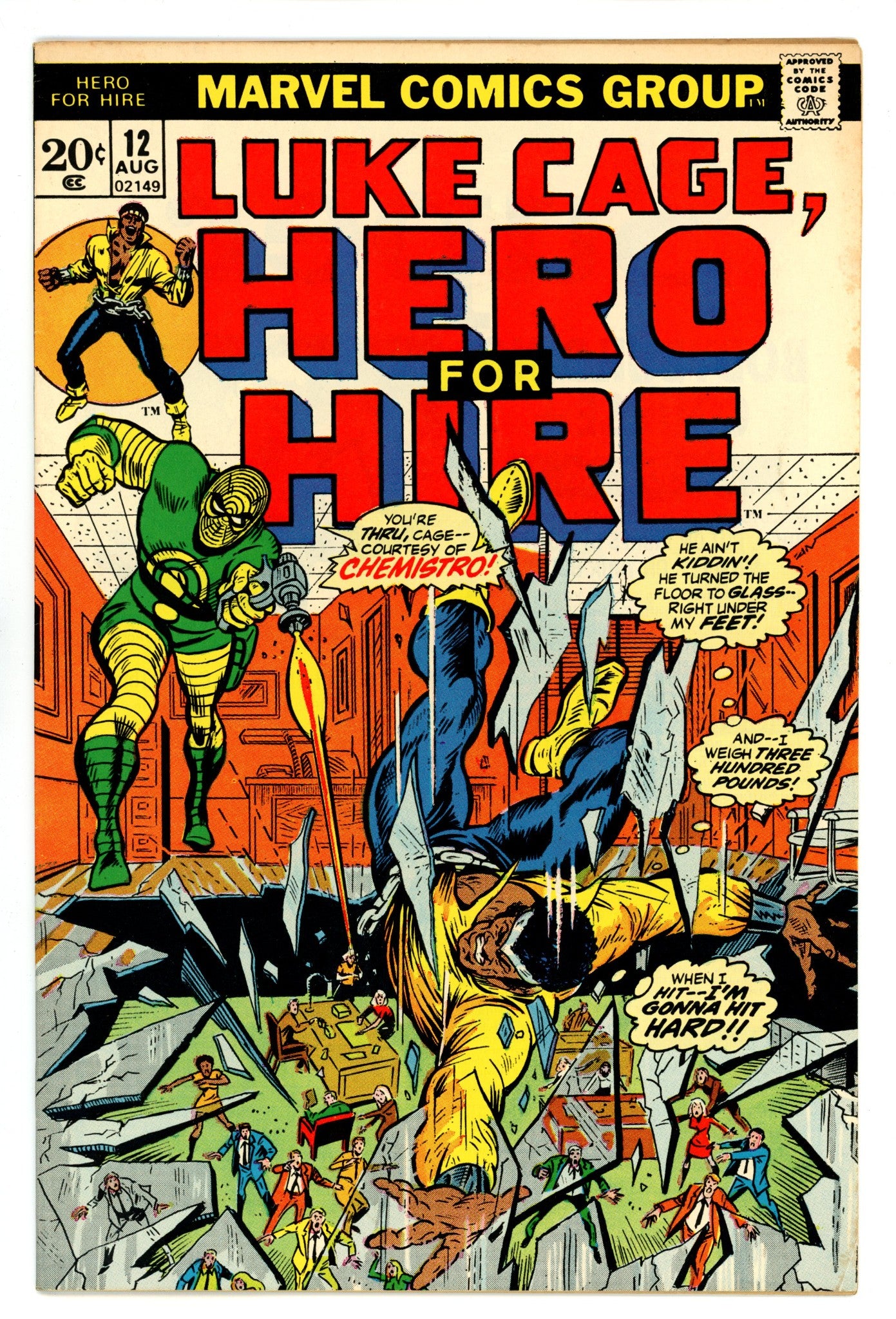 Hero for Hire 12 VF- (7.5) (1973) 