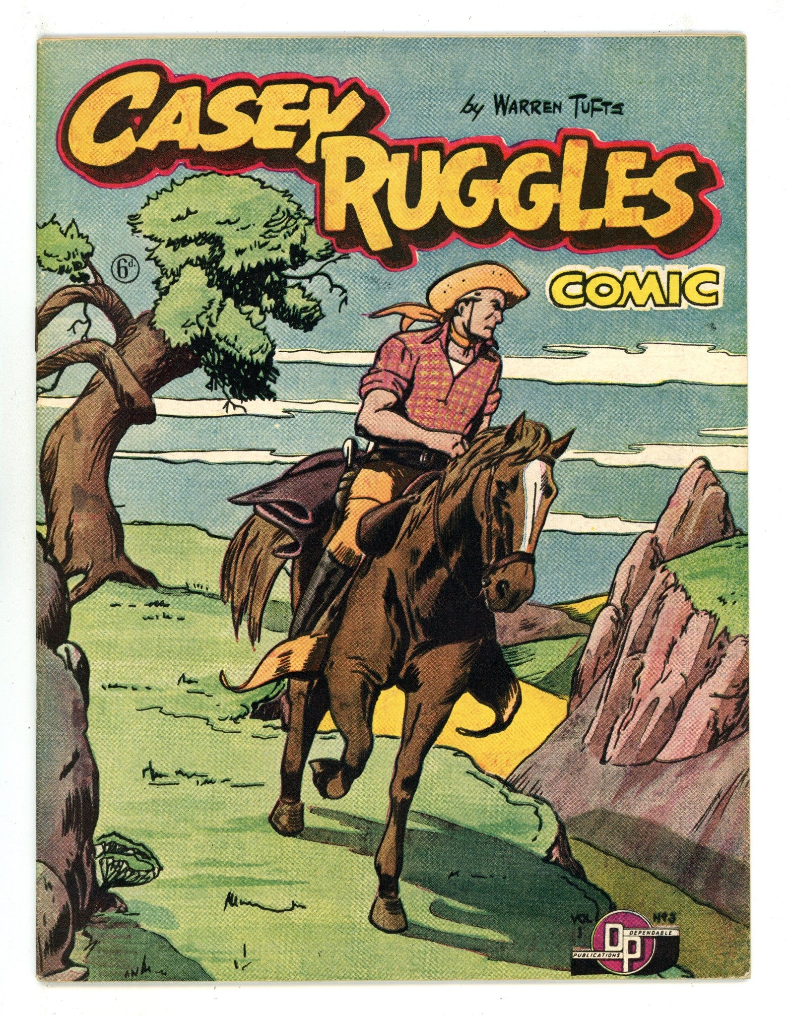 Casey Ruggles Western Comic 3 FN/VF (7.0) (1951) 