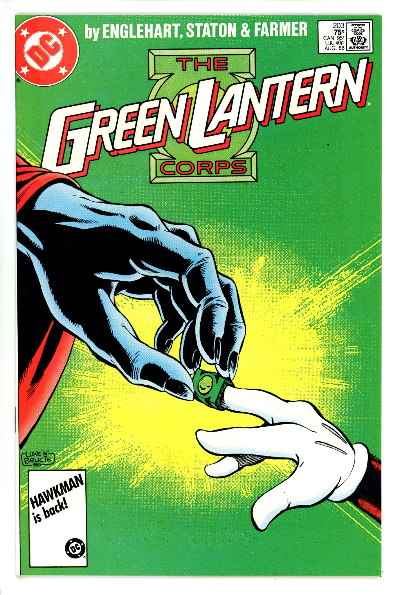 Green Lantern Vol 2 203 High Grade (1986) 