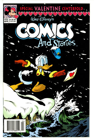 Walt Disney's Comics and Stories 570 Newsstand NM- (1992)