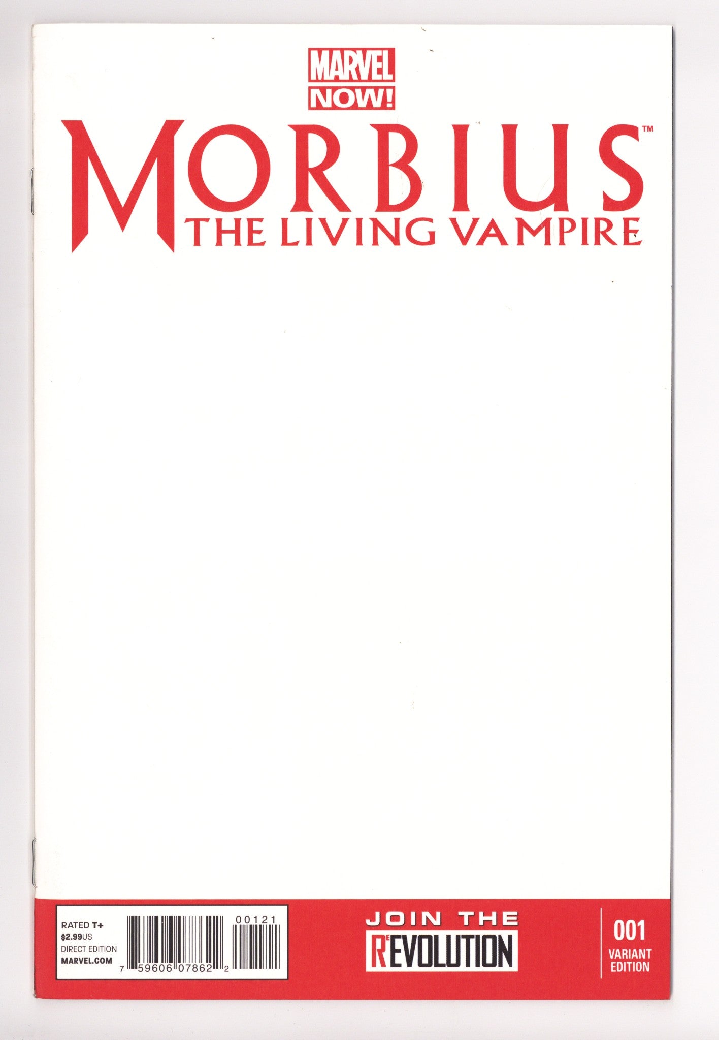 Morbius: The Living Vampire Vol 2 1  High Grade   (2013) Blank   Variant  