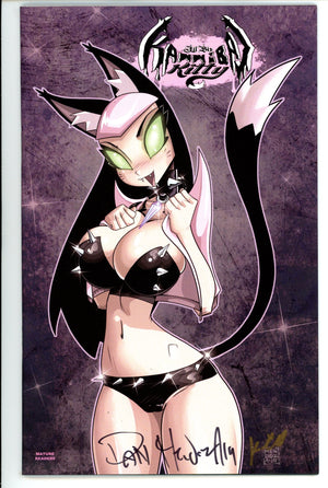 Lil Six Kannibal Kitty 1 NM (9.4) (2019) Mendoza Variant Signed x2 Cover Knightmare Lynch & Dan Mendoza