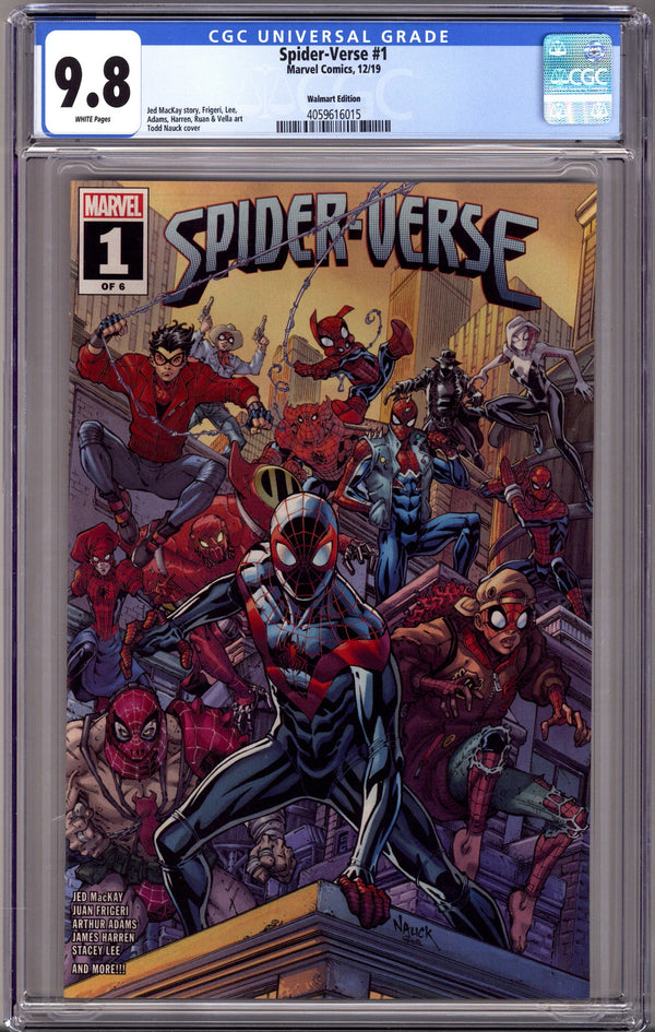 Spider-Verse Vol 3 1 CGC 9.8 (NM/M) (2019) Nauck Walmart Exclusive Variant