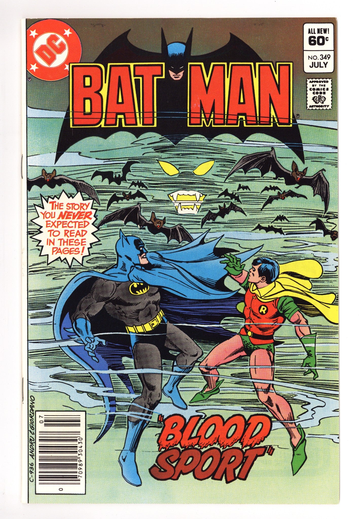 Batman Vol 1 349 High Grade (1982) Newsstand 