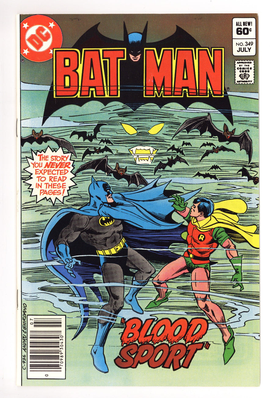 Batman Vol 1 349 High Grade (1982) Newsstand 