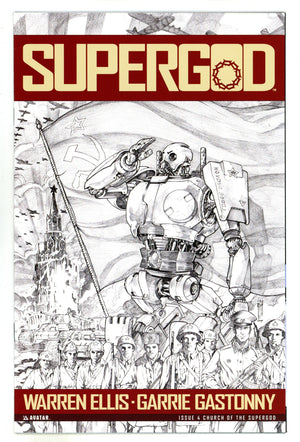 Warren Ellis' Supergod 4 Mid Grade (2010) Church Variant