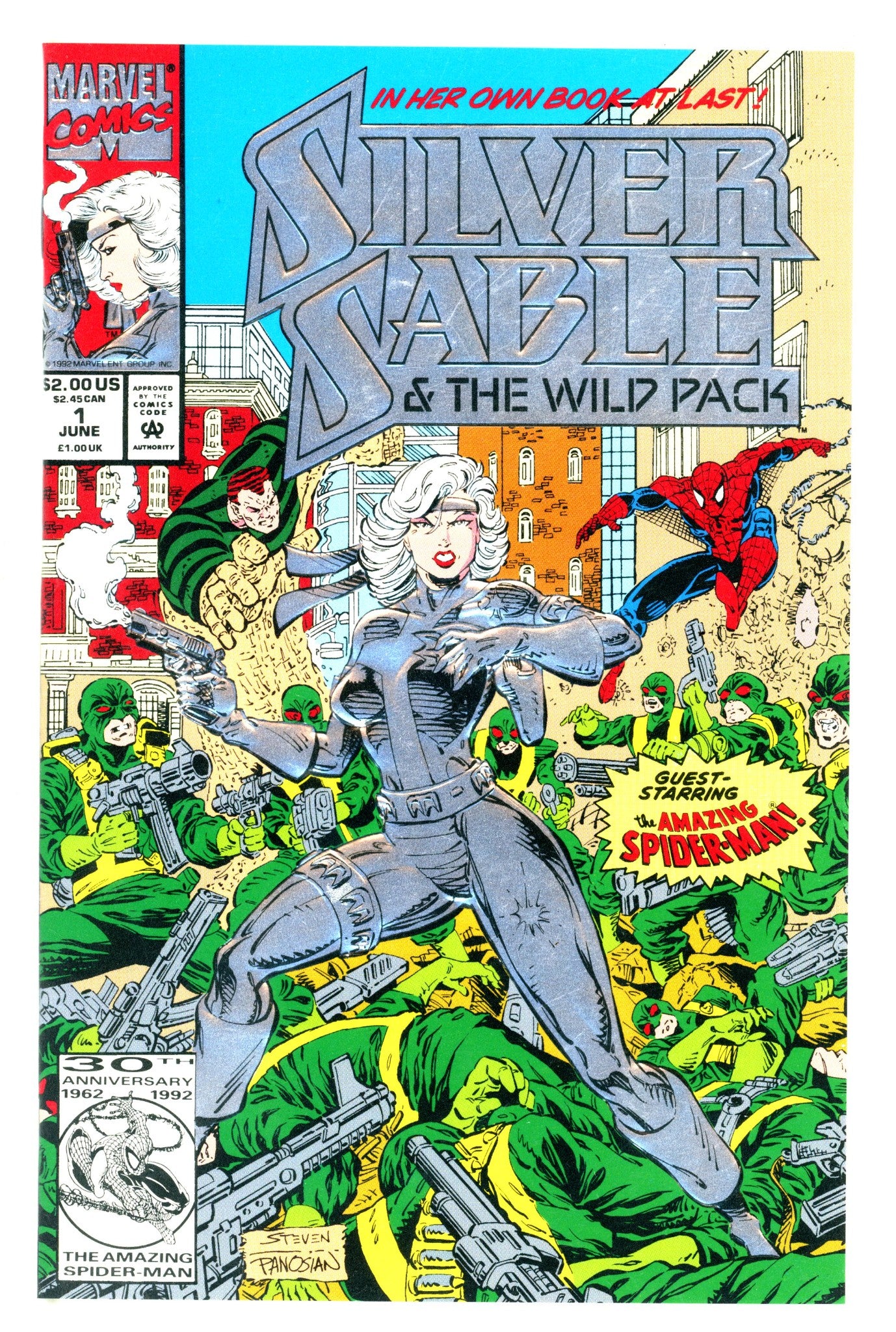 Silver Sable and the Wild Pack 1 VF+ (1992)