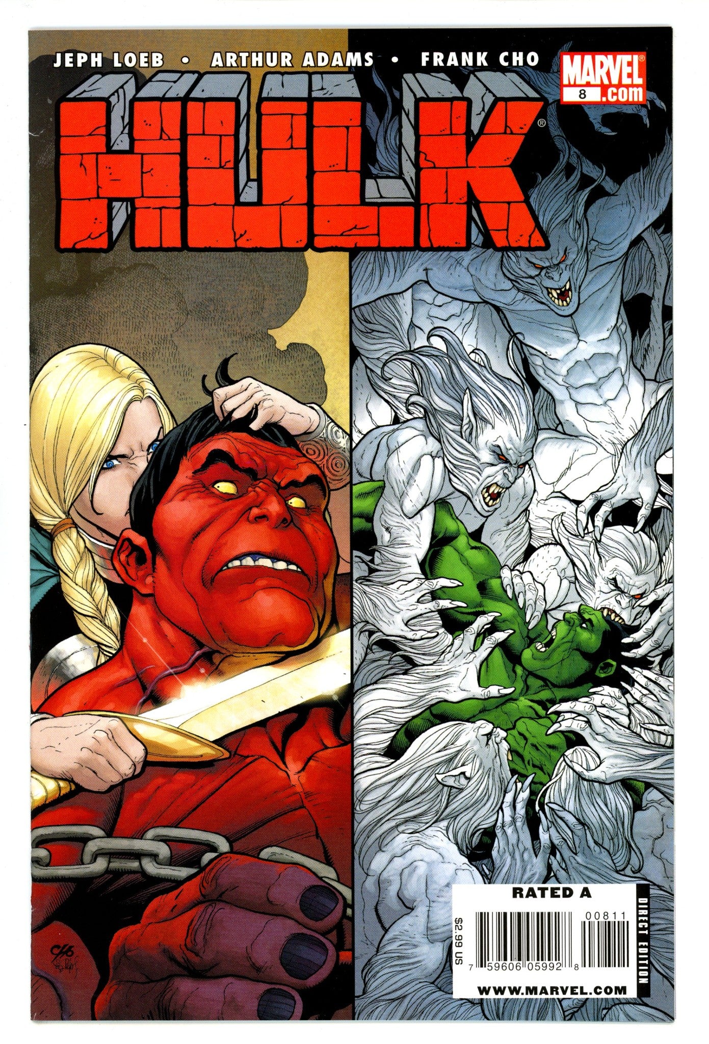 Hulk Vol 1 8 High Grade (2009) Cho Variant 